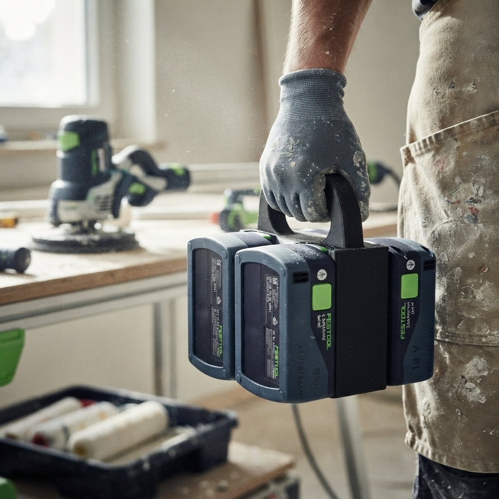 Batteritaske til 4 Festool BP 18 18V batterier - Image 6