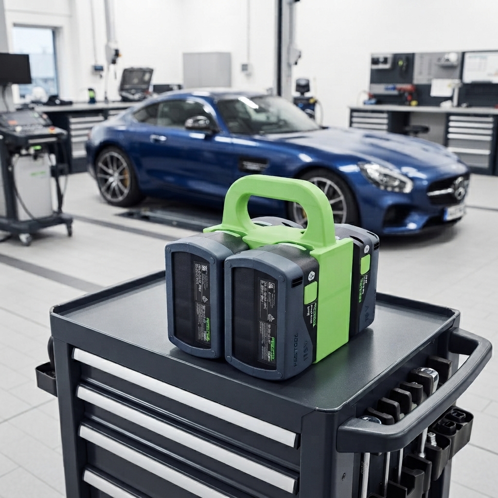 Batteritaske til 4 Festool BP 18 18V batterier - Image 3