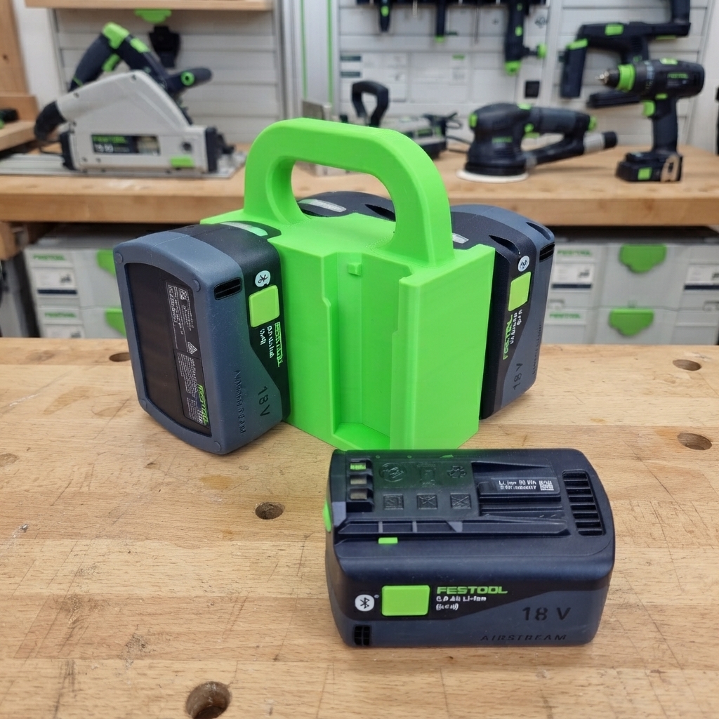 Batteritaske til 4 Festool BP 18 18V batterier - Image 5